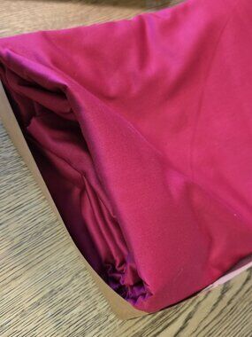 Dream Designs NEW Organic Cotton Sateen Duvet Cover, Berry (Twin)
